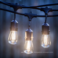 IP65 Wholesale hanging outdoor lights S14 2W Edison Filament Bulb 240v Led String Lights waterproof